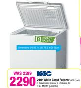 KIC 210Ltr White Chest Freezer KCG210/1
