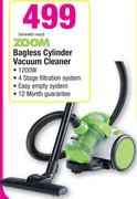 Zoom Bagless Cylinder Vacuum Cleaner
