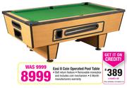 Easi 8 Coin Operated Pool Table