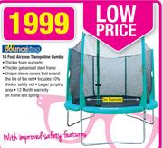 Bounceking 10 Foot Airzone Trampoline Combo