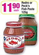 Redro Or Peck's Fish Paste-125gm-Each