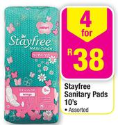 Stayfree Sanitary Pads Assorted-4x10's Pack