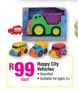 Happy City Vehicles Assorted-Each