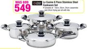 Always Home La Cusine 8 Piece Stainless Steel Cookware Set