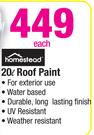 Homestead 20L Roof Paint-Each