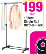 137cm Single Rail Clothes Rack-Each