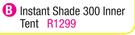 Camp Master Instant Shade 300 Inner Tent Each
