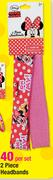 Minnie Mouse 2 Piece Headbands-Per Set