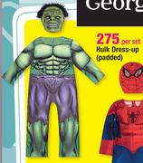 Hulk Dress-Up (Padded)-Per Set