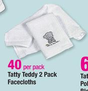 Tatty Teddy 2-Pack Facecloths