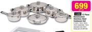 Always Home 12 Piece Renaissance Stainless Steel Cookware Set