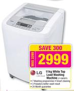  LG 11kg White Top Load Washing Machine T1108TEFT