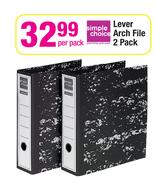Simple Choice Arch File 2 Pack-Per Pack