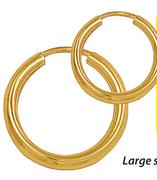 9ct Gold And Silver Large Single Earring Each