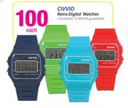 Civvio Retro Digital Watches Assorted Each