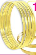 4mm 9ct Gold 'C' Shaped Bangles Each
