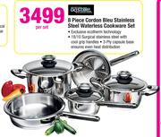 Bastille 8 Piece Cordon Bleu Stainless Steel Waterless Cookware Set-Per Set