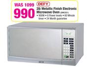 Defy 28Ltr Metallic Finish Electronic Microwave Oven DMO351