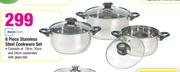 Mainstays 6 Piece Stainless Steel Cookware Set