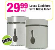 Loose Canisters With Glass Inner Each