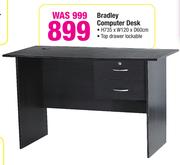 Bradley Computer Desk-H735xW120xD60cm