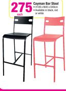 Cayman Bar Stool-H109xW40xD49cm Each