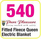 Pure Pleasure Fitted Fleece Queen Electric Blanket