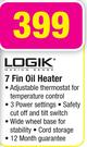 Logik 7 Fin Oil Heater