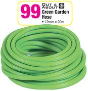 Out & About Green Garden Hose-12mm x 20m