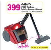 Logik 1200W Bagless Cylinder Vacuum Cleaner