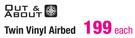 Out & About Twin Vinyl Airbed-Each