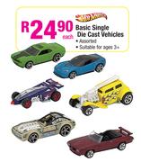 Hot Wheels Basic Single Die Cast Vehicles Assorted Each