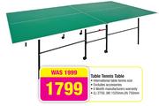 Table Tennis Table