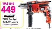 Black & Decker 710W Corded Drill CD714CRES