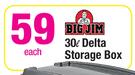 Big Jim 30Ltr Delta Storage Box-Each