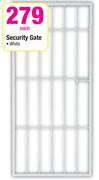 White Security Gate