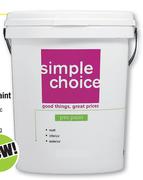Simple Choice Peach Or Cream PVA Paint- 5L 