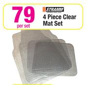 Stramm 4 Piece Clear Mat Set-Per Set