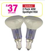Eurolux 2 Pack 40W Spotlight R50-Per Pack