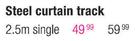 Single Steel Curtain Track-2.5m