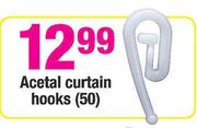 Acetal Curtain Hooks-50's