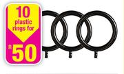 10's Plastic Rings 