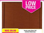 Ready-Made 25mm PVC Venetian Blinds (Tan)-600mm (W) x 1000mm (H)
