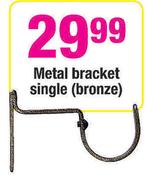 Metal Bracket Single (Bronze)