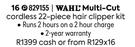 Wahl Multi Cut Cordless 22 Piece Hair Clipper Kit 829155