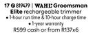 Wahl Groomsman Elite Rechargeable Trimmer 819479