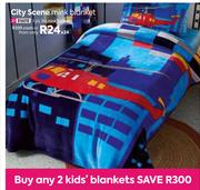 City Scene 1 Ply 2kg Mink Blanket