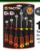 Tactix 6 Piece Screwdriver Set-Per Set