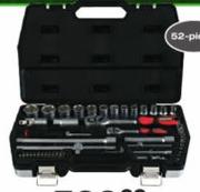 Pro Tools Chrome Vanadium 52 Piece CR-V Socket Set-Per Set