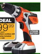 Schultz Lithium Cordless Drill 18V-Each